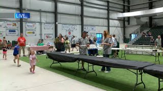 Pie Eating Contest at Tippecanoe County Fair [upl. by Genisia289]