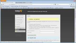 TYPO3Tutorial 201205  Das InstallTool  Basic Configuration [upl. by Stringer767]