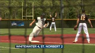 Whitewater baseball opens NCAA tournament with win [upl. by Alexio]