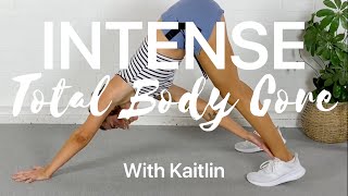 INTENSE Total Body Core Workout with No Equipment [upl. by Kokaras]