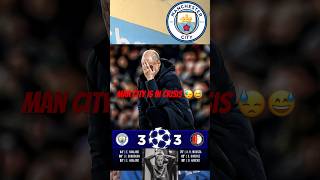 Man City is in Crisis Manchester City vs Feyenoord match review 33 championsleague shorts [upl. by Anaed]