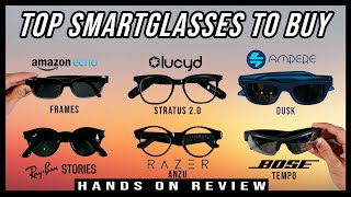 Top Smartglasses To Buy  Bose Tempo Ampere Dusk RayBan Stories Razer Lucyd Amazon Review [upl. by Avlis]