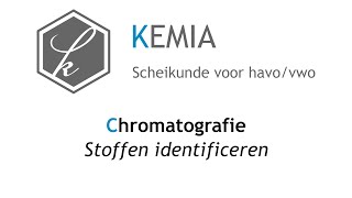 Chromatografie Stoffen identificeren [upl. by Jacenta]