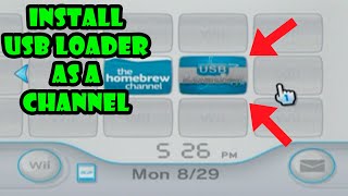 How to get USB Loader GX as a Wii channel USB Loader GX Forwarder Wad [upl. by Goldie]