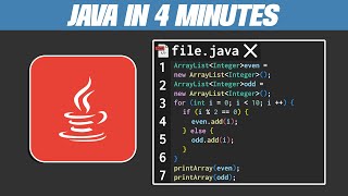 Java in 4 Minutes [upl. by Neille440]