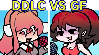 Friday Night Funkin DDLC VS Girlfriend 17 Bucks Fan Song FNF Mod GFMonikaYuriSayoriNatsuki [upl. by Anida]