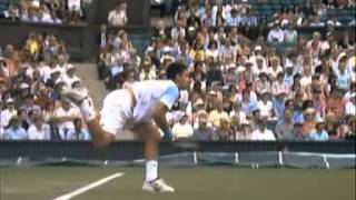 2008 Wimledon Djokovic serve slow [upl. by Ahsar]