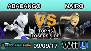 2GGC West Side Saga  LG  Abadango Mewtwo Vs NRG  Nairo Zero Suit  Top 16 Losers Side [upl. by Notniuqal]