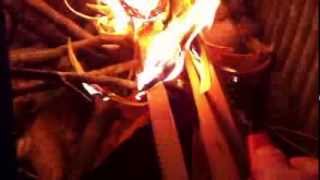 How start a fire in a wood stove Amazing Swedish Fire lay fire starting methods [upl. by Pelage]