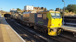 Network Rail MPV Units DR98931  DR98981 Passing Through Gravesend Station On RHTT Duties 5102024 [upl. by Huberto]