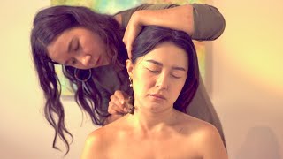 ASMR ediyasmr Scalp Neck amp Shoulder Massage  Energy Healing🧡 Real Person Spiritual Cleansing [upl. by Boote]