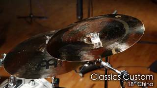 Meinl Cymbals CC18CHB Classics Custom 18quot China Cymbal [upl. by Nnylylloh]