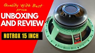 Notrox Pro Audio 15 inch 800 watt Dj speaker review amp Testing  Team Pahadi Star [upl. by Gladine859]