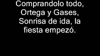 Divididos  Ortega Y Gases Con Letra [upl. by Orelle]