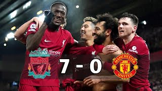 Liverpool 7  0 Manchester United  Highlights amp Goals  Premier League 2024 [upl. by Notlad]