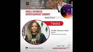 Small Business Entertainment Summit Register at ugasbdctrainingmorSBES [upl. by Tahpos]