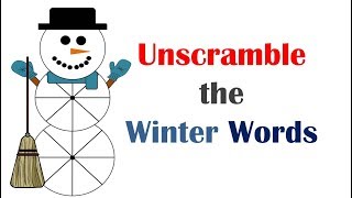 Unscramble the Winter Words [upl. by Eneles187]