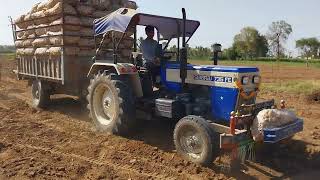 Swaraj 735 Fe Pulling Trolley  Dilip Salpura [upl. by Uzial]