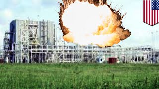 Chemical plant explosion Blasts hit stormravaged Texas chemical plant  TomoNews [upl. by Anigar]