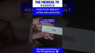 Positive pregnancy test after implantation bleeding short video implantation pregnancy UPT [upl. by Ertha]