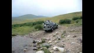 Переехали р КишиТургень на Ssang Yong Rexton  Offroad driving and crossing a river [upl. by Okubo854]