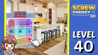 Screw Frenzy Level 40 Solution Walkthrough [upl. by Rednasela267]