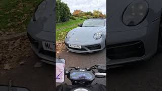 Motorbike Smashes Into Porsche 😱 [upl. by Ettevahs170]