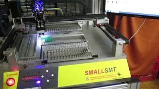 VP2500DP  SMD Pick and Place Machine First Test [upl. by Haldis]