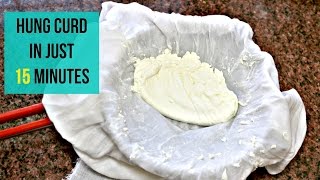 How to make HUNG CURD or Thick Curd in just 15 Minutes [upl. by Surovy349]