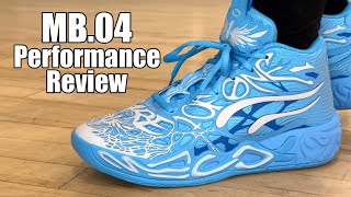 IS THIS LAMELO BALLS BEST SIGNATURE SHOE YET PUMA MB04 PERFORMANCE REVIEW [upl. by Otipaga]