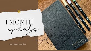 Sterling Ink B6 Slim Planner ✨ 1 Month Update ✨ [upl. by Olifoet559]