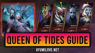 Queen of Tides 12 Guide in 90 sec Zatlux Gangelo Hulens Santis  Awaken Chaos Era [upl. by Eesdnyl932]