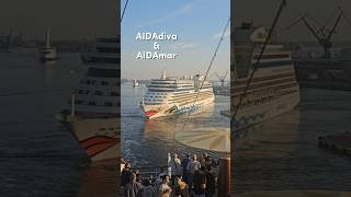 AIDAdiva amp AIDAmar  Sailaway [upl. by Amoeji591]