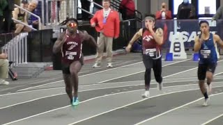 Tyreek Hill turns on the jets to win 60m sprint at USATF Masters Indoor Championships  NFL on ESPN [upl. by Ahsiuqel]