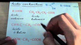 Formulación orgánica Ácidos carboxílicos [upl. by Eimerej]