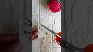 New year card 🎉  Card shorts youtubeshorts newyearcraft newyear2025 [upl. by Masao]