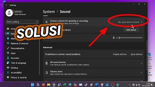 Solusi quotNo Input Devices Foundquot di Settings Windows 11 Laptop [upl. by Jonny284]