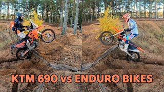 KTM 690 vs Enduro Bikes [upl. by Athena751]