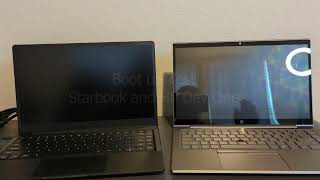 HP Dev One Star labs Starbook MK V and Macbook Air M1 Comparisons [upl. by Namielus]