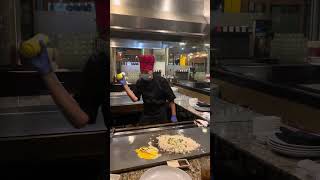 Hibachi show and cooking in Amura [upl. by Asilaj]