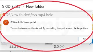 Pc Fix The application cannot be started Try reinstalling the application to fix the problem solve [upl. by Kotz]