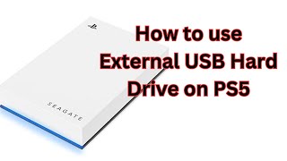 How to use External USB Hard Drive on PS5 [upl. by Mada]