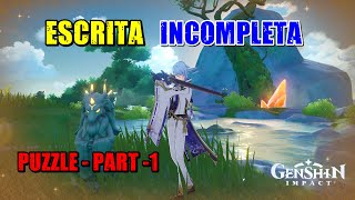 ESCRITA INCOMPLETA  PARTE 1  GENSHIN IMPACT [upl. by Nordgren]