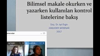 “Bilimsel makale okurken ve yazarken kullanılan kontrol listelerine bakış STROBE ve CONSORT” [upl. by Bogie954]