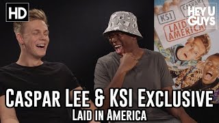 KSI amp Caspar Lee  Exclusive Interview for their movie Laid in America [upl. by Armbrecht]