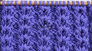 How to Knit the Little Flowers Stitch 4 rows only  So Woolly [upl. by Ax]