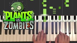 Plants Vs Zombies Main Theme Piano Tutorial Lesson [upl. by Ydda512]