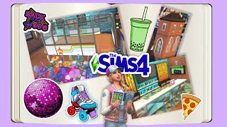 THE SIMS 4  REBUILDING VERONAVILLE ROLLER RINK Teen High School Years Hangout [upl. by Eugenius]