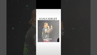 DILIT amp HANIA On Stage bollywood humentertainment diljitdosanjh haniaamir [upl. by Airoled]