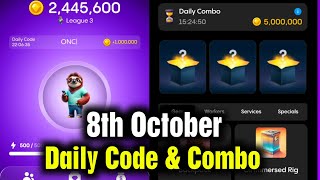 Gemz Daily Cipher amp Combo 8 October  Gemz Daily Code  Gemz Daily Combo 8 October  Gemz Cipher [upl. by Yeltrab]